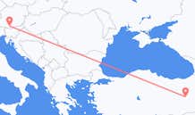 Lennot Bingölistä, Turkki Klagenfurtiin, Itävalta