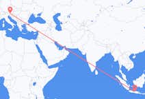 Flyreiser fra Semarang, Indonesia til Klagenfurt, Østerrike