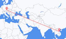 Flyg från Dong Hoi, Vietnam till Linz, Österrike
