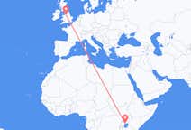 Flyreiser fra Entebbe, til Manchester
