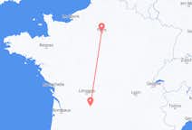 Vluchten van Brive-la-Gaillarde naar Parijs