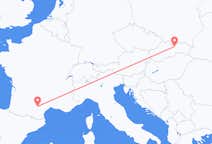 Flyreiser fra Castres, Frankrike til Poprad, Slovakia