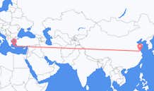 Lennot Yanchengistä, Kiina Santorinille, Kreikka