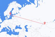 Lennot Altayn prefektuurista Tukholmaan
