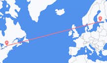 Flyreiser fra Kingston, Canada til Helsingfors, Finland