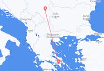 Vluchten van Athene naar de stad Niš