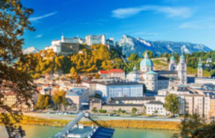 Flyg till Salzburg, Österrike