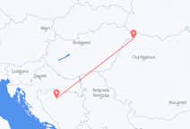 Vluchten van Satu Mare, Roemenië naar Banja Luka, Bosnië en Herzegovina
