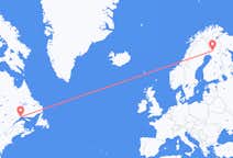 Flug frá Sept-Îles, Kanada til Rovaniemi, Finnlandi