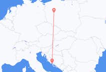Flug frá Poznań til Split