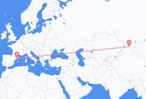 Flyreiser fra Altay Prefecture, til Barcelona