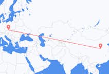 Flyg från Yuncheng, Kina till Brno, Tjeckien