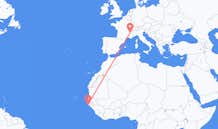 Flyreiser fra Cap Skiring, Senegal til Grenoble, Frankrike