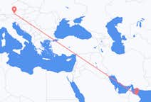 Flyrejser fra Muscat til Salzburg
