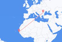Flyrejser fra Dakar til Bukarest