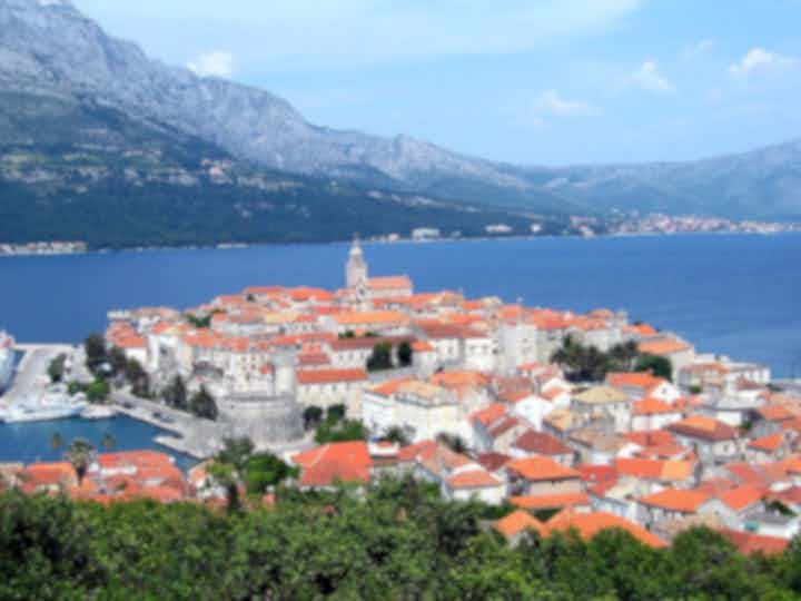 Experiências de prova de vinhos na ilha de Korcula, Croácia