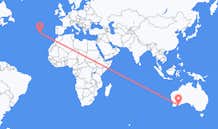Vols d’Esperance, Australie pour Ponta Delgada, portugal