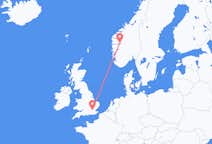 Flyg från Sogndal till London
