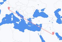 Flyrejser fra Qaisumah til Genève