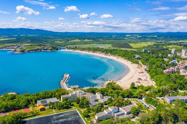 Aerial view of South beach in Kiten, Bulgaria