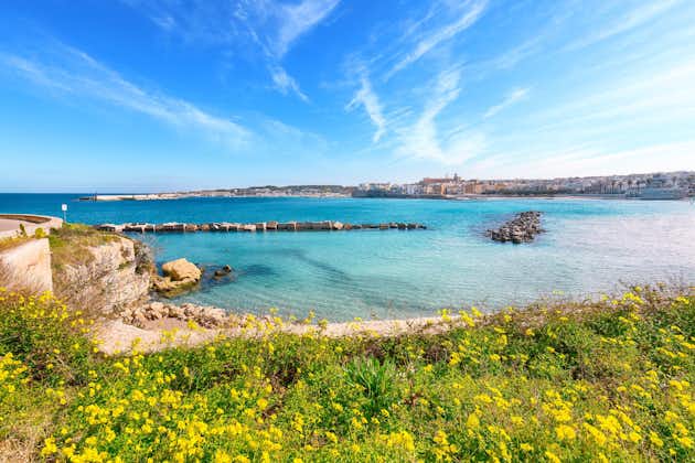 Photo of Otranto coastal town in Puglia with it's turquoise beautiful beach.