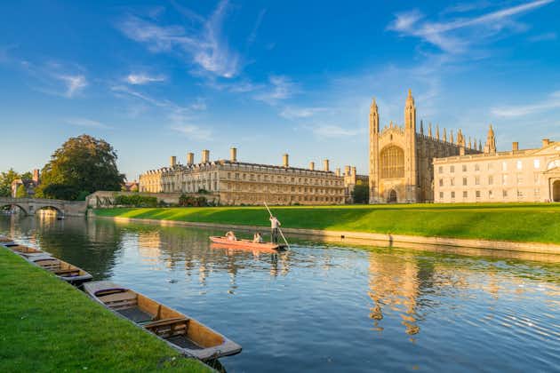 Photo of beautiful view of the city and university of Cambridge, United Kingdom.