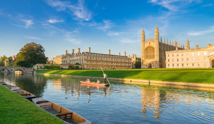 Photo of beautiful view of the city and university of Cambridge, United Kingdom.