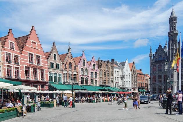 Photo of market square in Bruges in Belgium