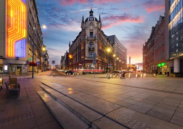 Central square of Katowice, Poland