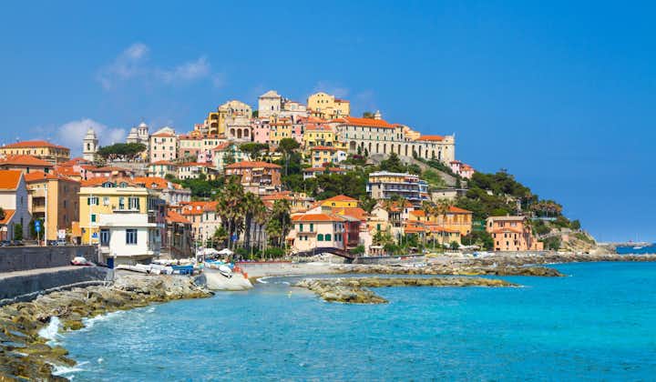 Imperia (Liguria, Italy): the historic town and the sea