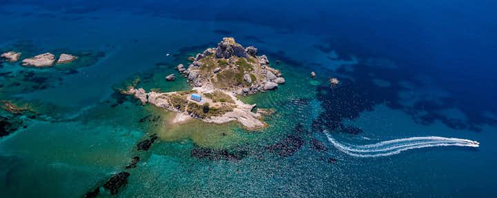 exotic kastri isle in Kefalos village, Kos island, Greece