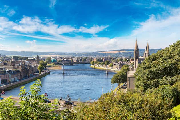Photo of cityscape of Inverness, Scotland in a beautiful summer day, United Kingdom.