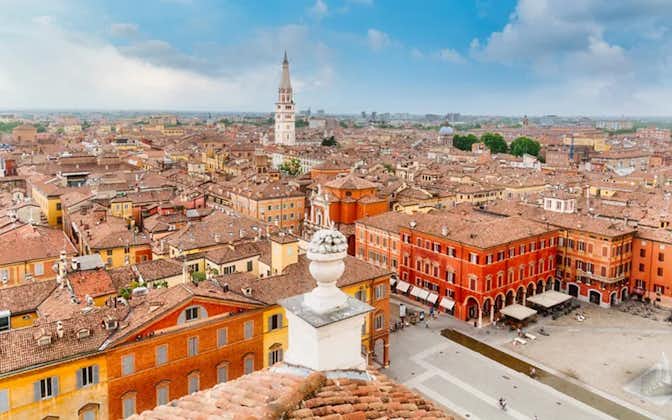 Arial view of Modena , Italy.