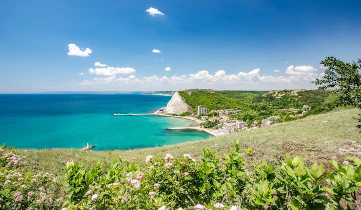 Photo of town of Kavarna on the Black sea coast, Bulgaria.