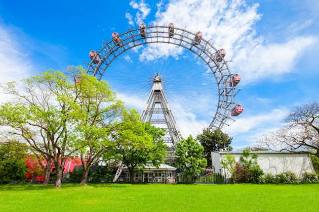 Photo of Vienna Giant Wheel 65m tall Ferris wheel in Prater park in Austria, Vienna.