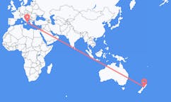 ニュージーランドのパラパラウムから、イタリアのラメツィア テルメまでのフライト