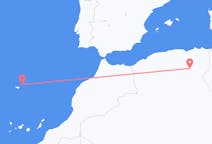 Flyreiser fra Biskra, Algerie til Porto Santo, Portugal