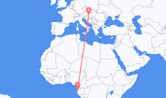 Flyreiser fra Libreville, Gabon til Heviz, Ungarn