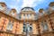 Photo of Yuri Gagarin statue waving in front of Royal Observatory Greenwich, London, UK.