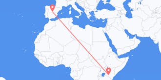 Flyrejser fra Kenya til Spanien