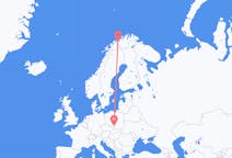 Voos de Sørkjosen, Noruega para Katowice, Polônia
