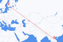 Flyrejser fra Nakhon Phanom Province, Thailand til Tampere, Finland