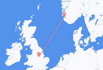 Flyg från Stavanger, Norge till Nottingham, England