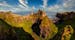 Dunluce Castle is a medieval castle in Bushmills Northern Ireland - big panorama.
