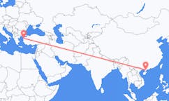 Lennot Zhanjiangista, Kiina Edremitille, Turkki