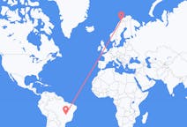Flyreiser fra Brasília, Brasil til Bardufoss, Norge