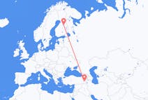 Voos de Van, Turquia para Kajaani, Finlândia