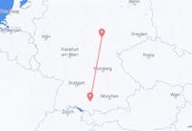 Flyreiser fra Memmingen, Tyskland til Erfurt, Tyskland