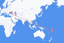Flyreiser fra Labasa, Fiji til Sivas, Tyrkia