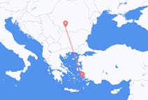 ギリシャのカリムノス島から、ルーマニアのクラヨバまでのフライト
